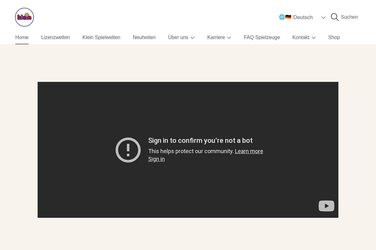 my-klein-toys.de homepage screenshot