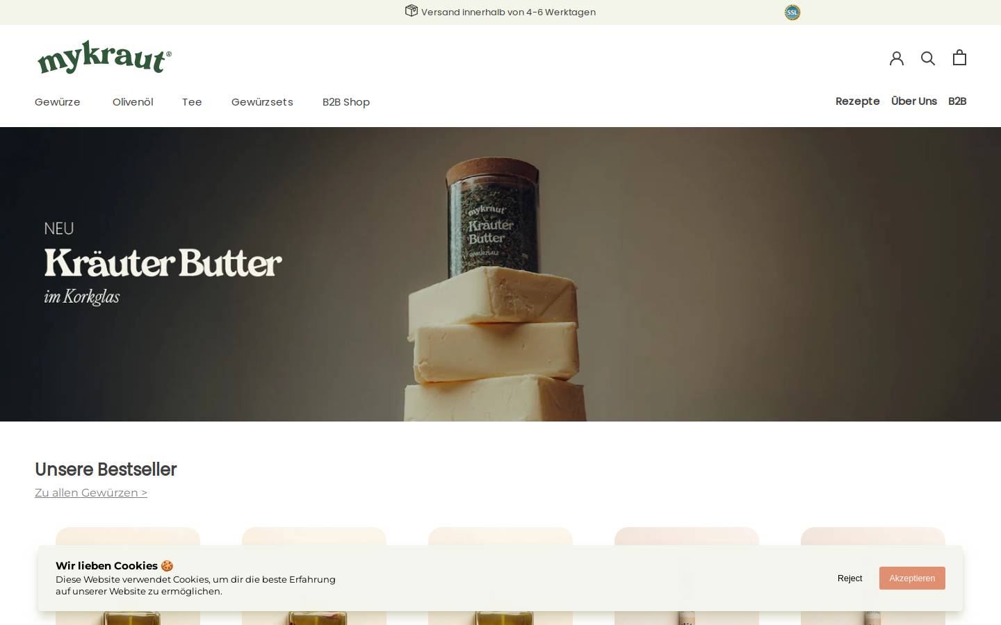 my-kraut.de homepage screenshot