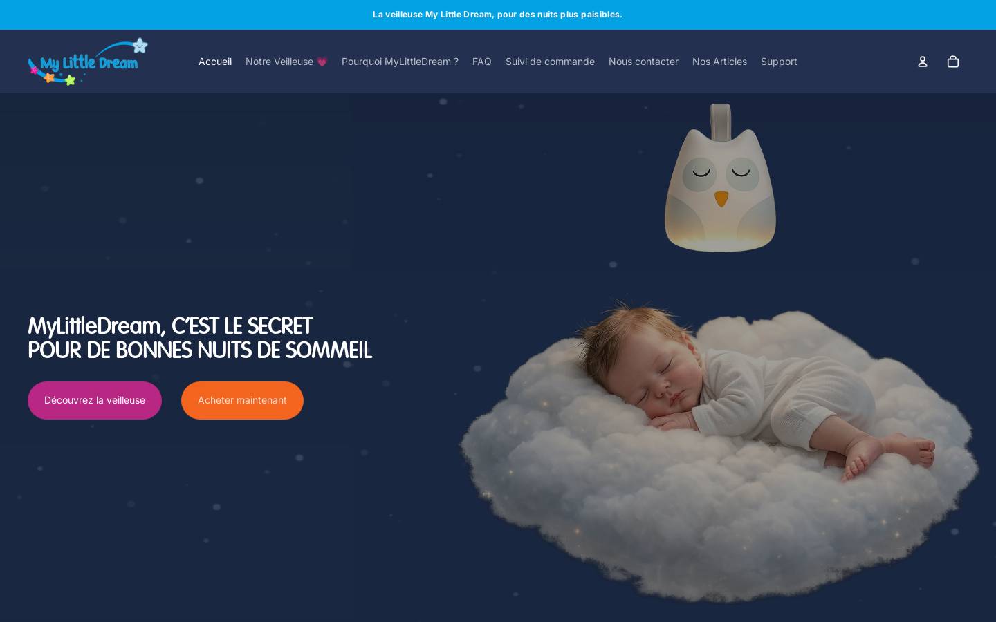 My Little Dream homepage screenshot