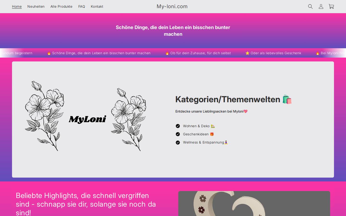 my-loni.com homepage screenshot
