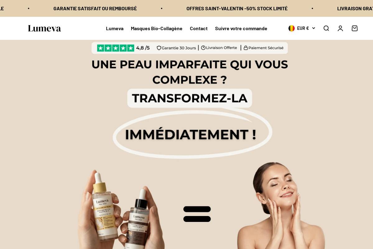 My Lumeva homepage screenshot