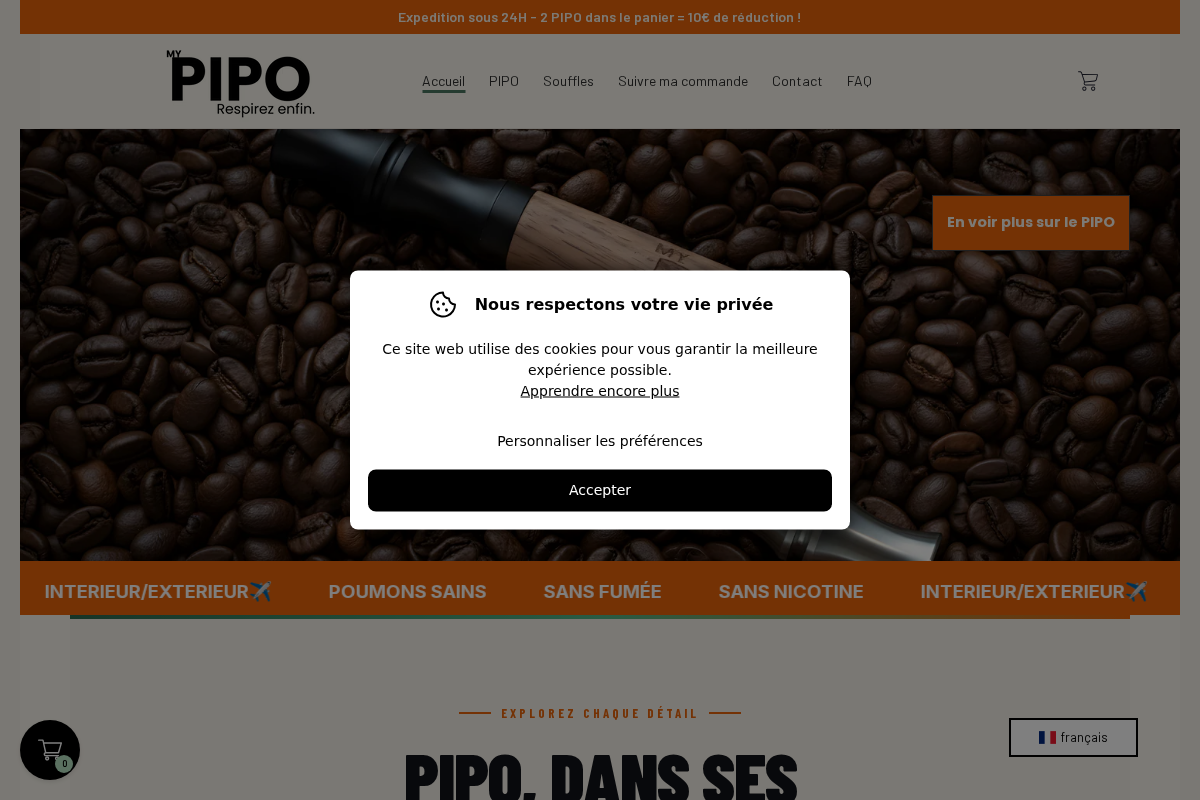 My PIPO homepage screenshot