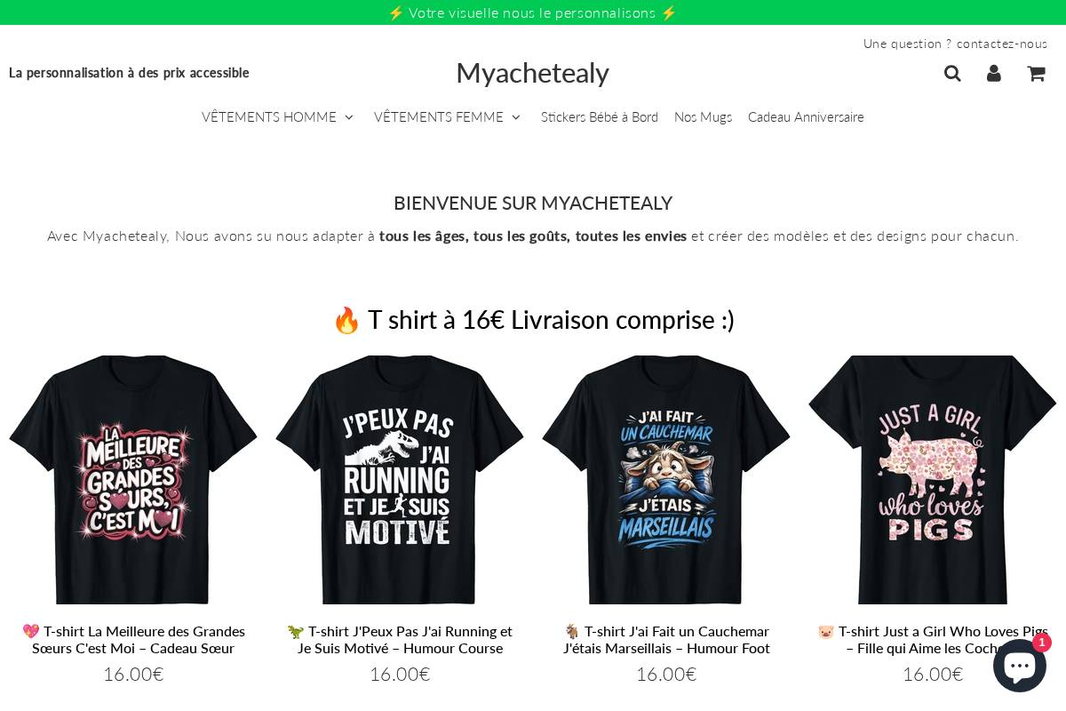 myachetealy.com homepage screenshot