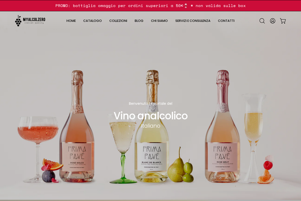 Myalcolzero homepage screenshot