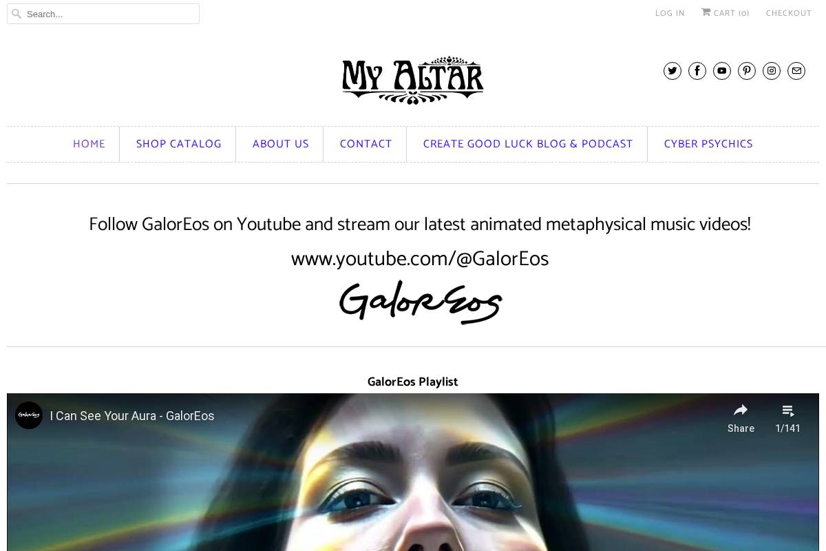 myaltar.com homepage screenshot