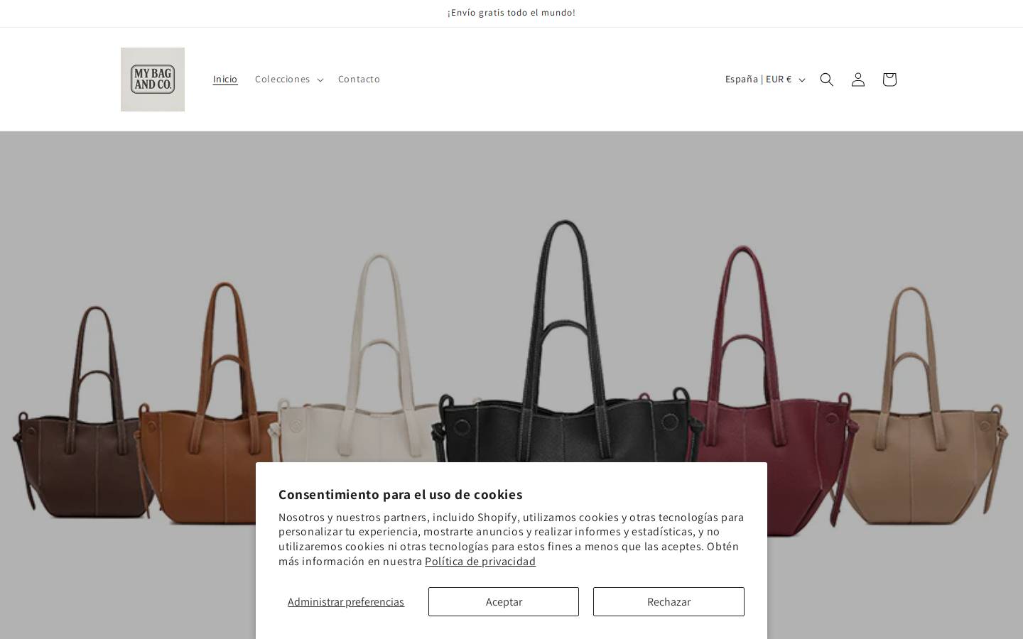 mybagandco.es homepage screenshot