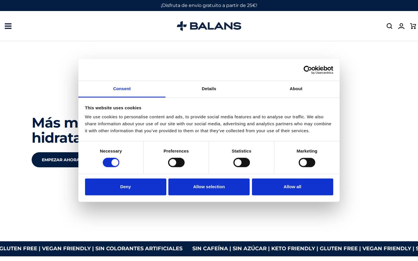 mybalans.com homepage screenshot