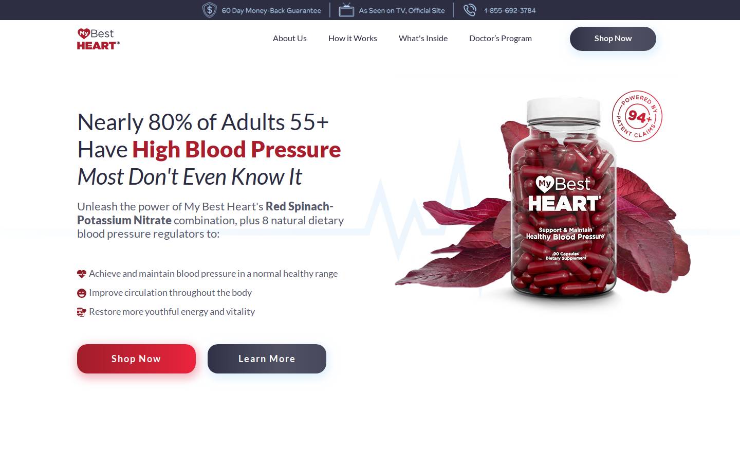 mybestheart.com homepage screenshot