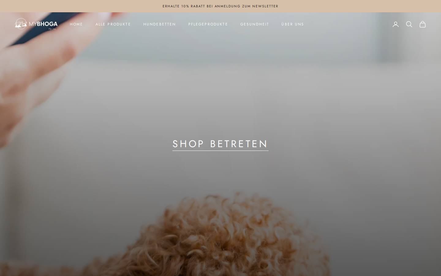 mybhoga.com homepage screenshot