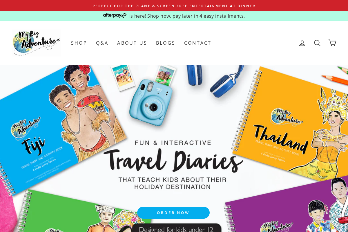 mybigadventure.com.au homepage screenshot