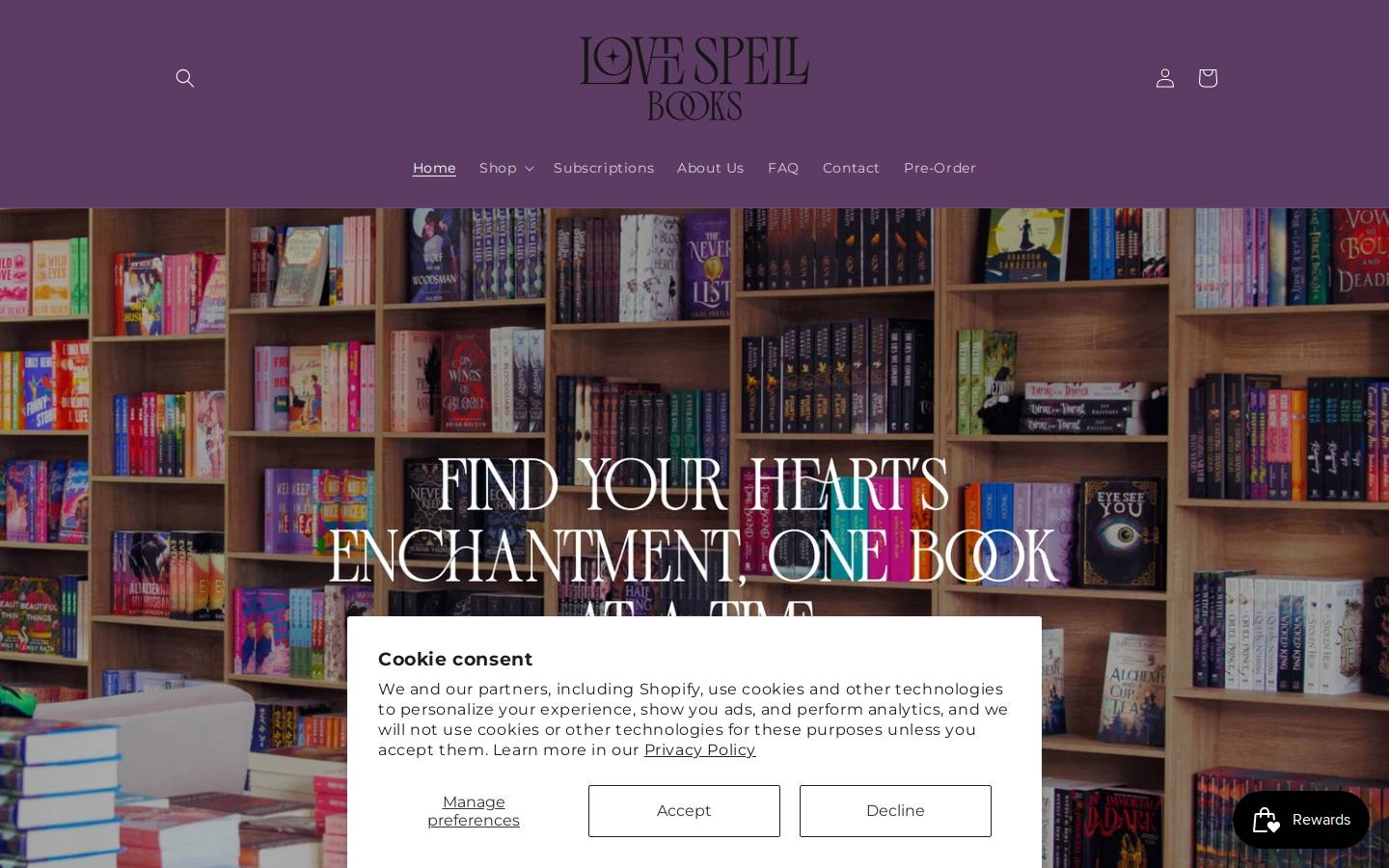 myblushbooks.com homepage screenshot
