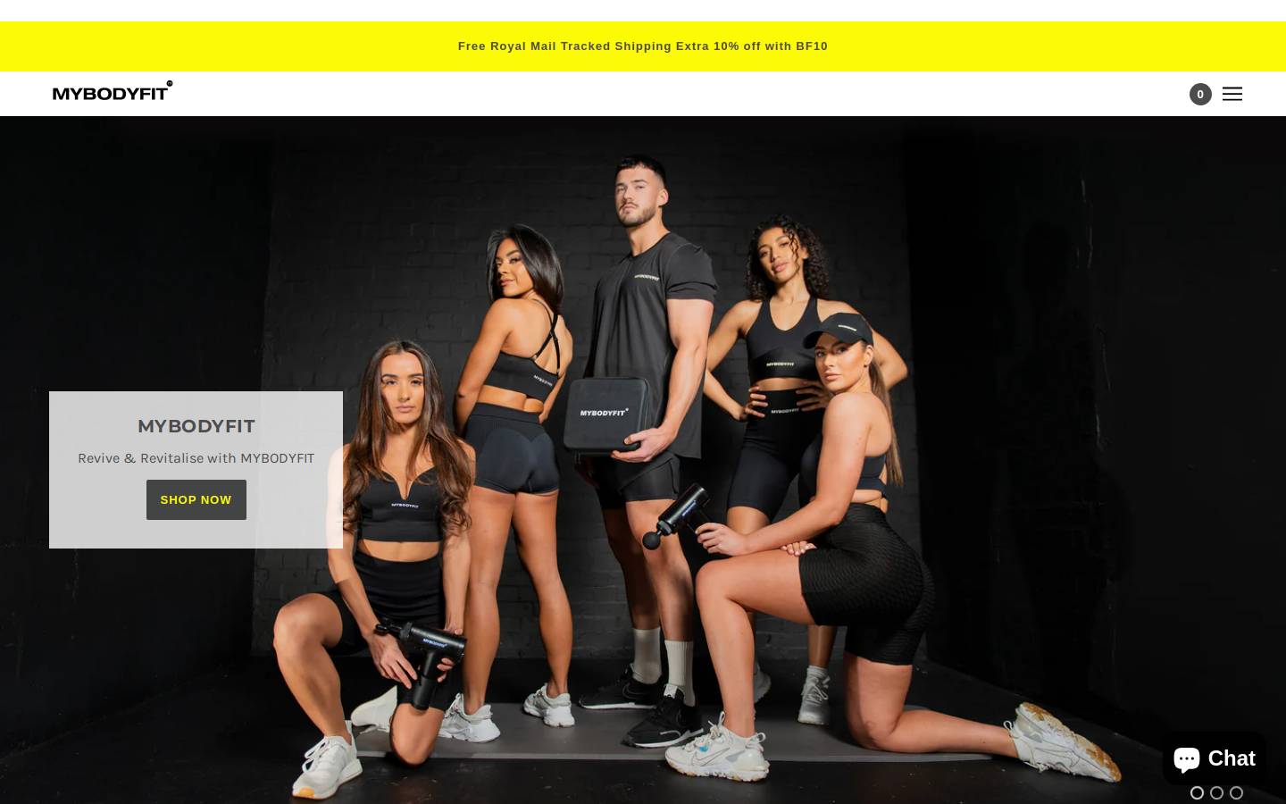 Mybodyfitpal homepage screenshot