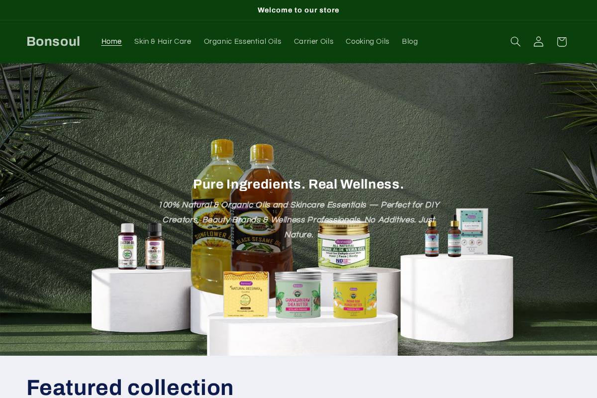 Mybonsoul homepage screenshot
