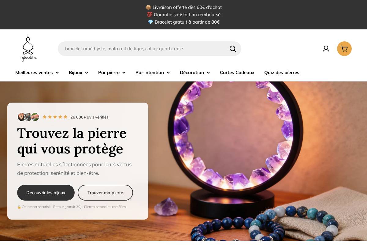 Mybouddha homepage screenshot