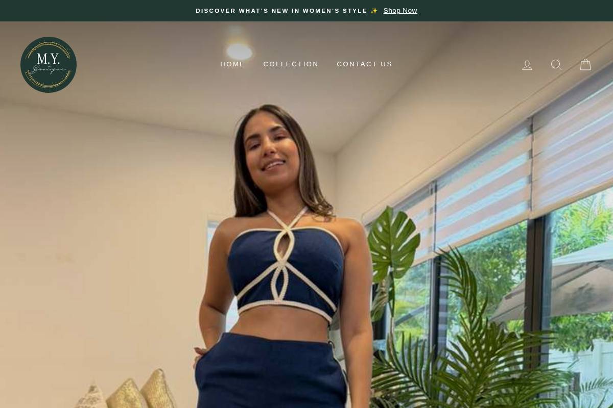 myboutiqueusa.com homepage screenshot