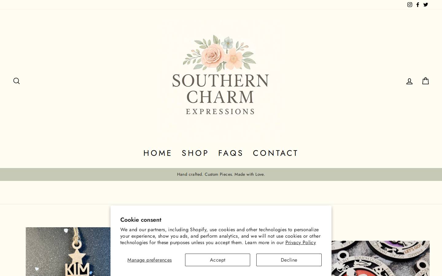 myboxofserenity.com homepage screenshot