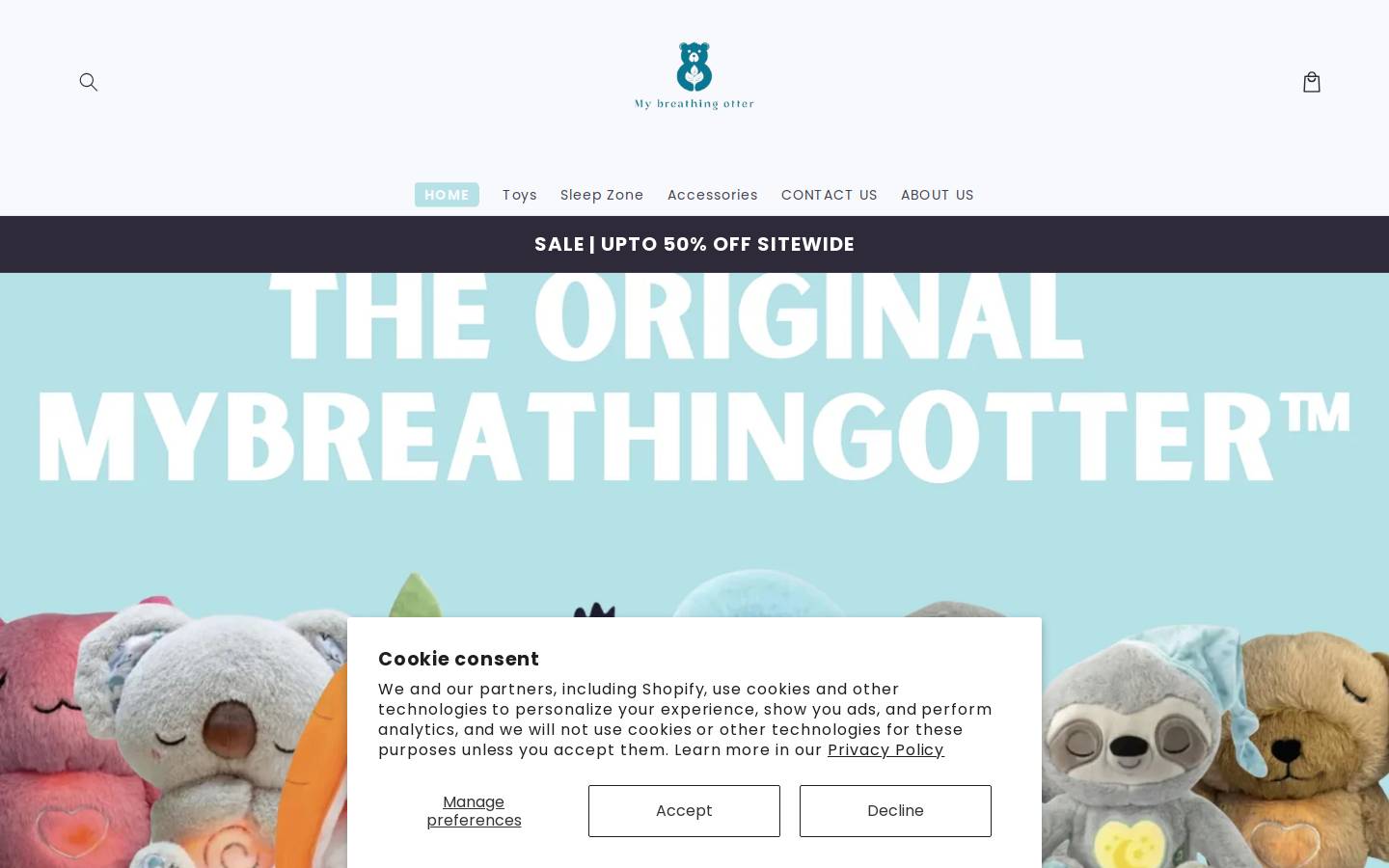 Mybreathingotter homepage screenshot