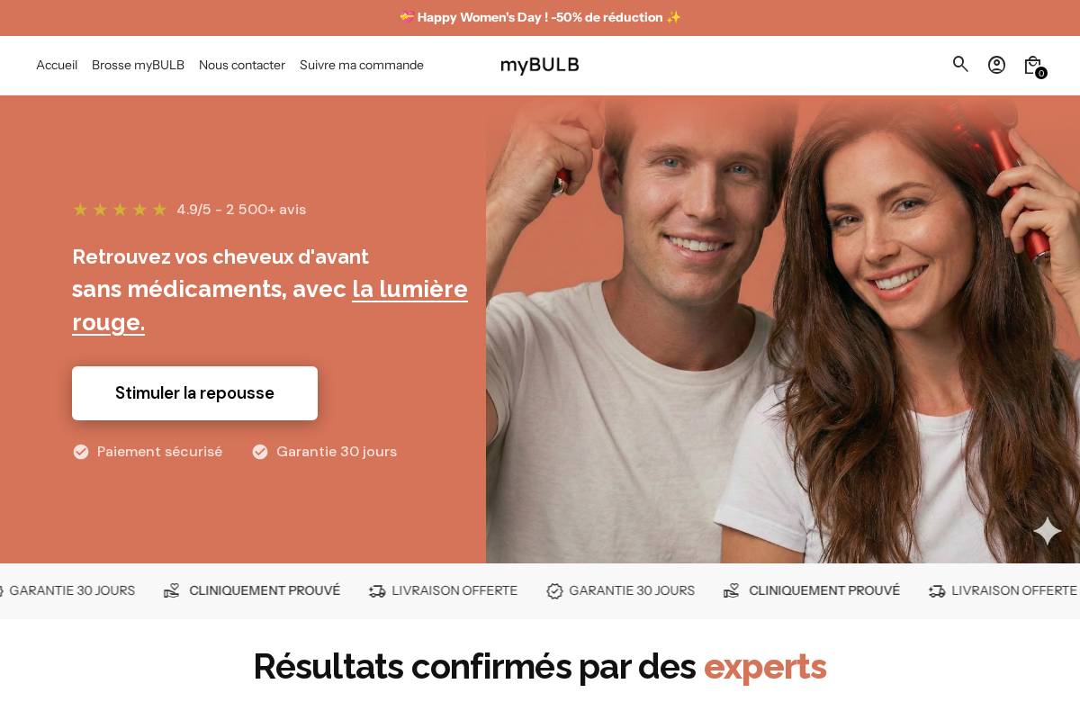 mybulb.store homepage screenshot