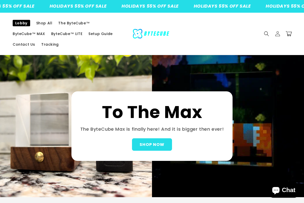 ByteCube homepage screenshot