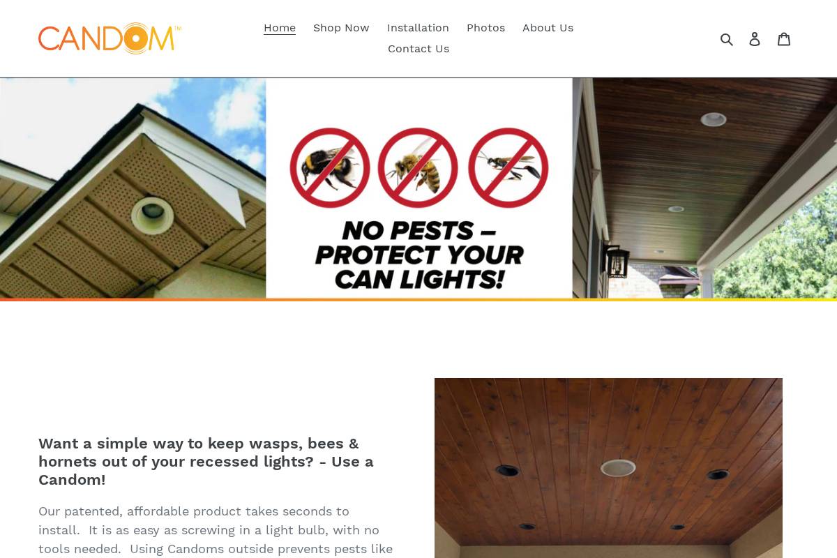 mycandoms.com homepage screenshot