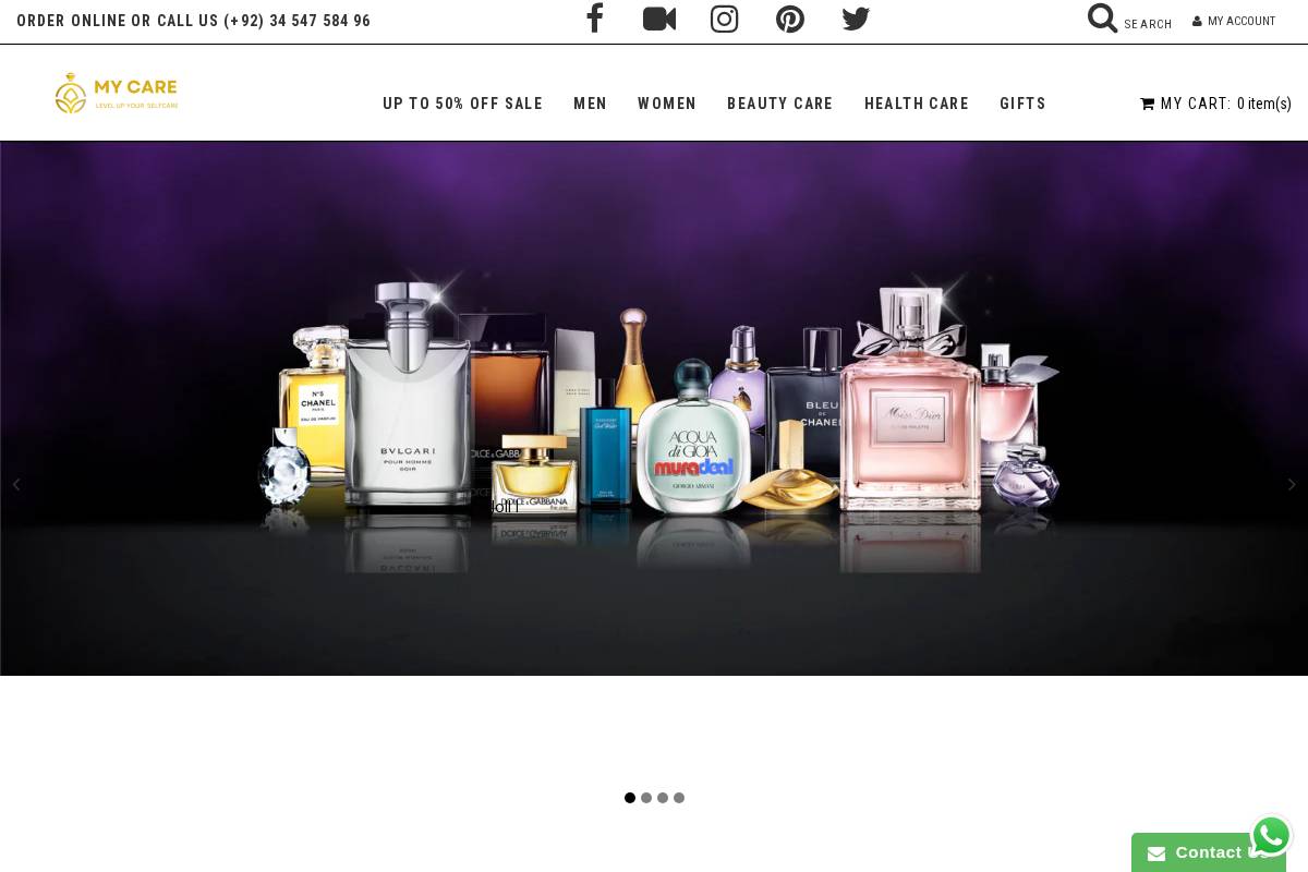 mycare.pk homepage screenshot