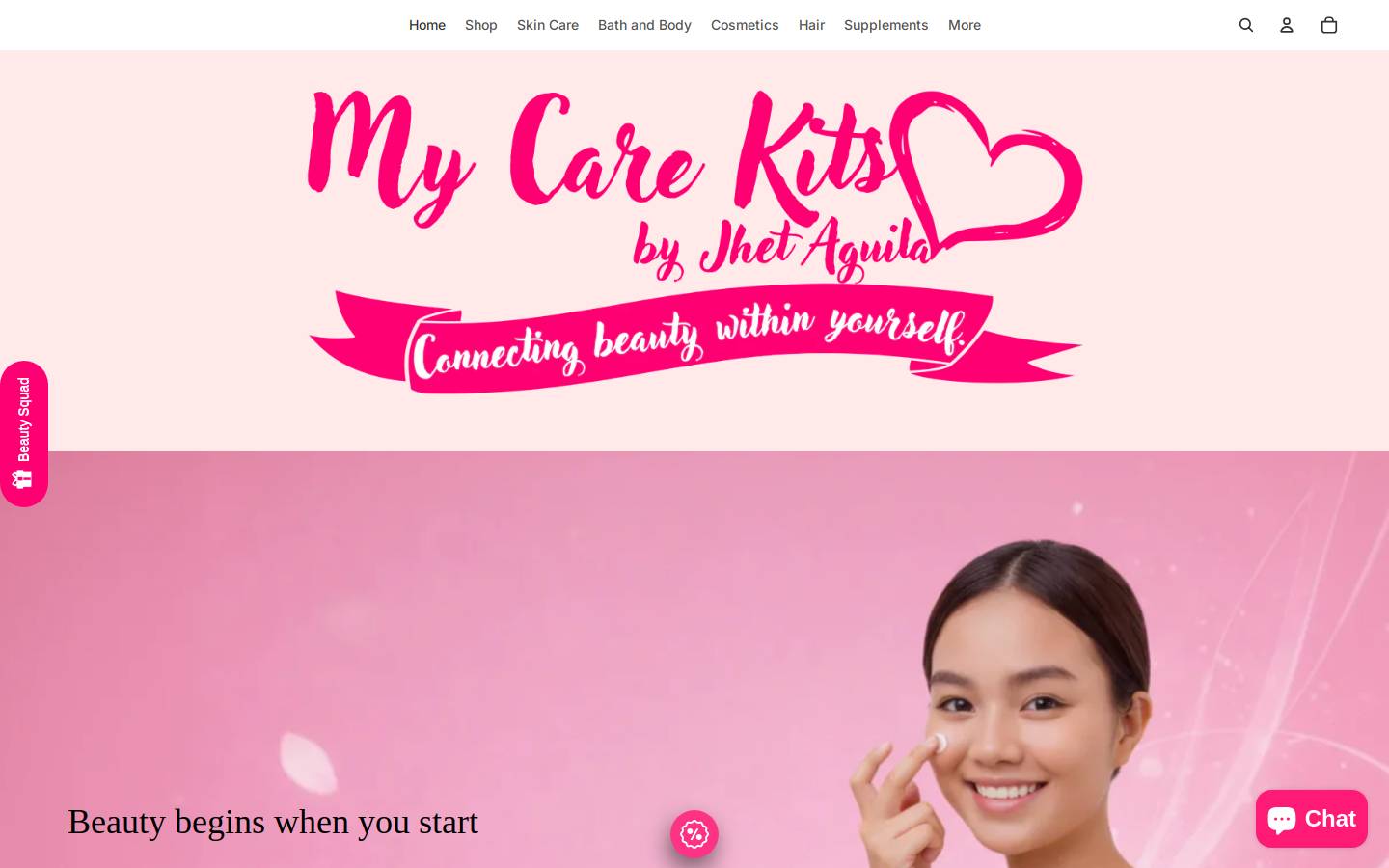 mycarekits.com homepage screenshot