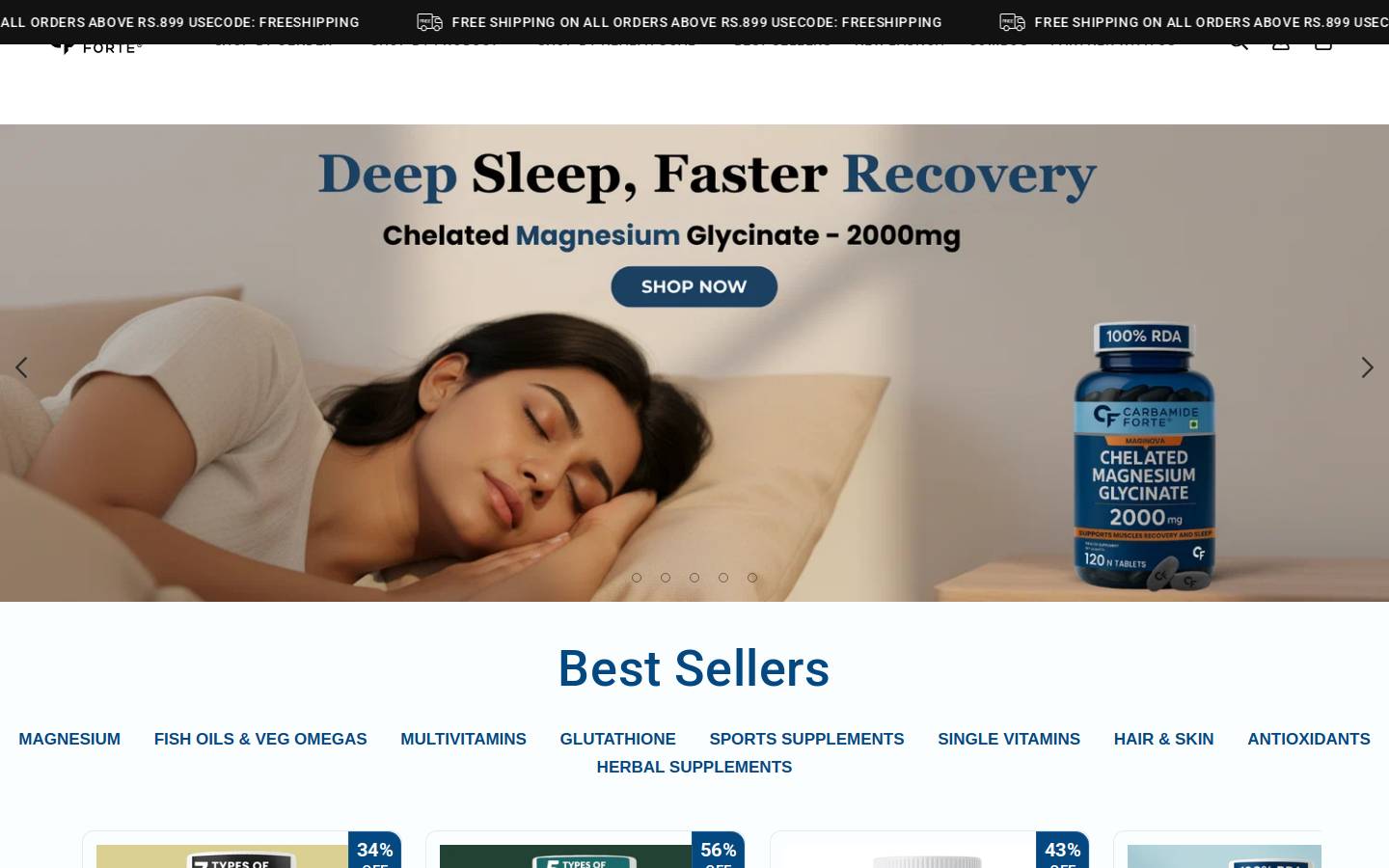 mycf.in homepage screenshot