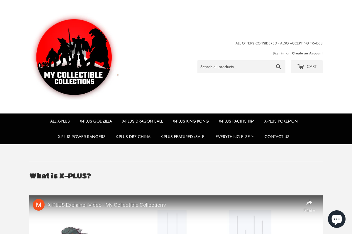 My Collectible Collections homepage screenshot