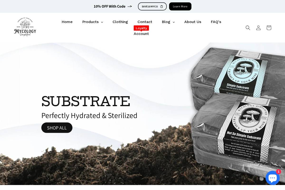 mycologysimplified.com homepage screenshot