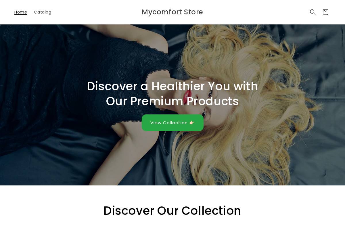 mycomfortstore.in homepage screenshot