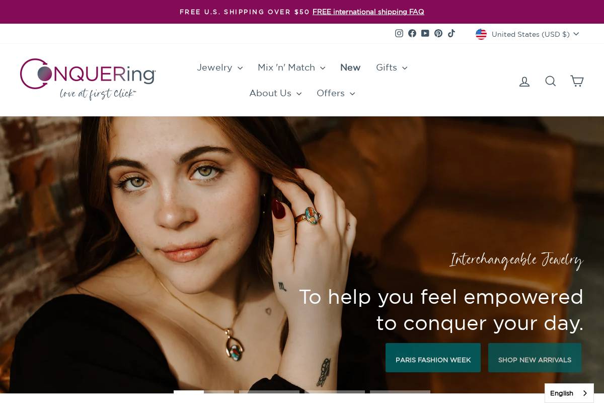 myconquering.com homepage screenshot