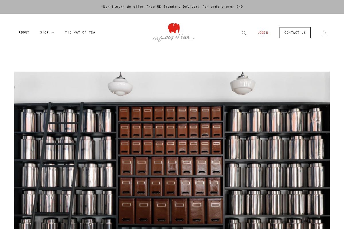 My Cup of Tea homepage screenshot