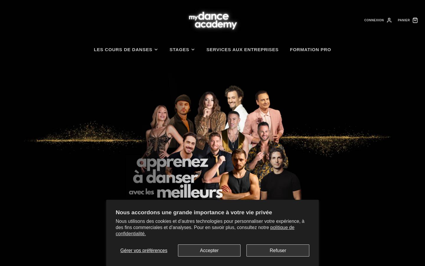 mydanceacademy.fr homepage screenshot