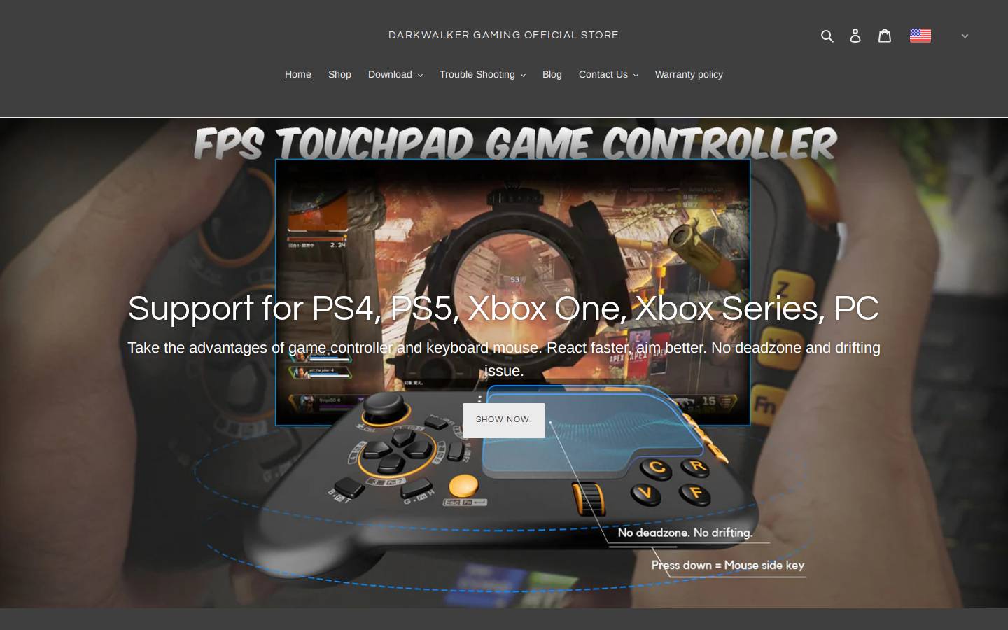 Mydarkwalker homepage screenshot