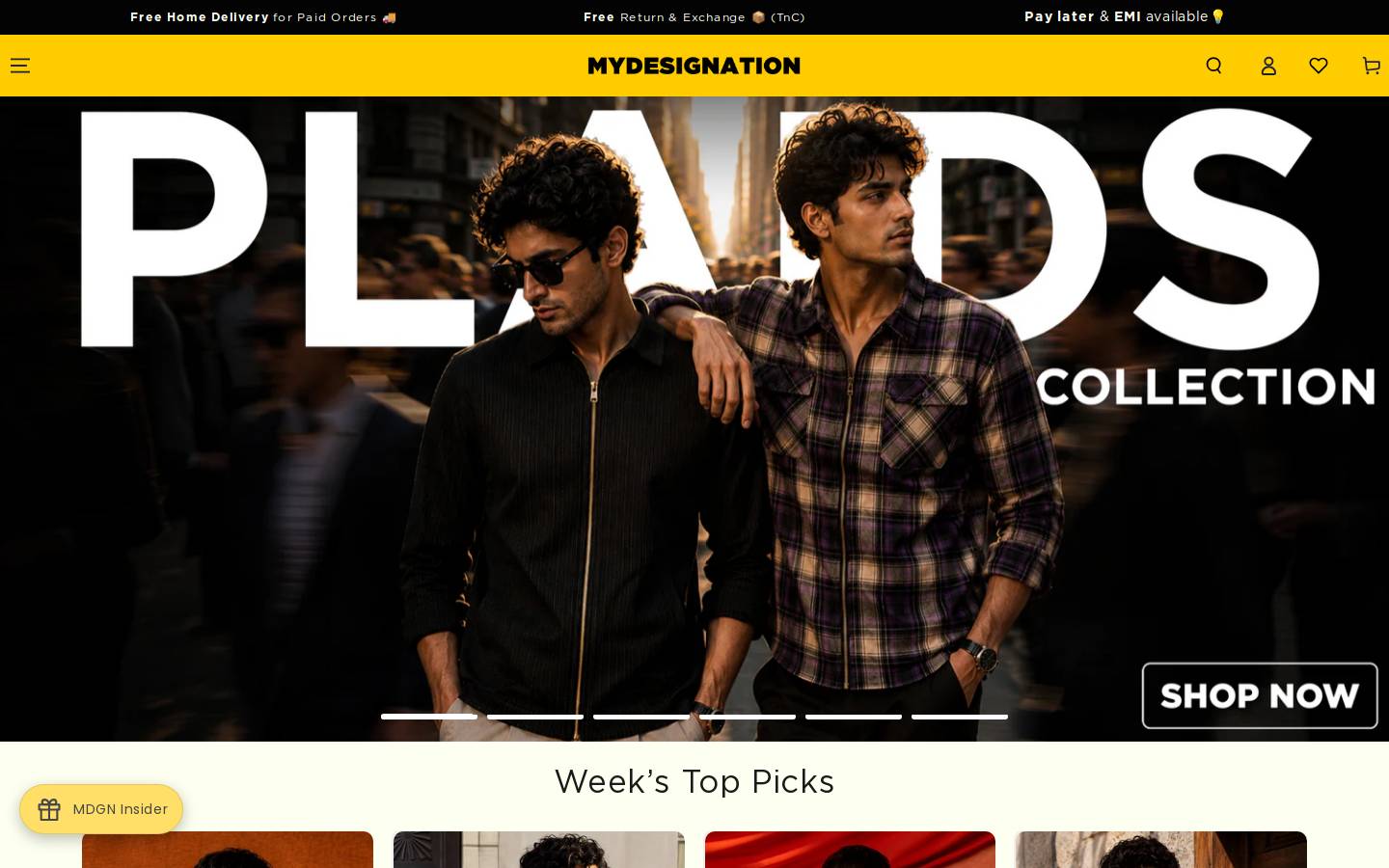 Mydesignation homepage screenshot