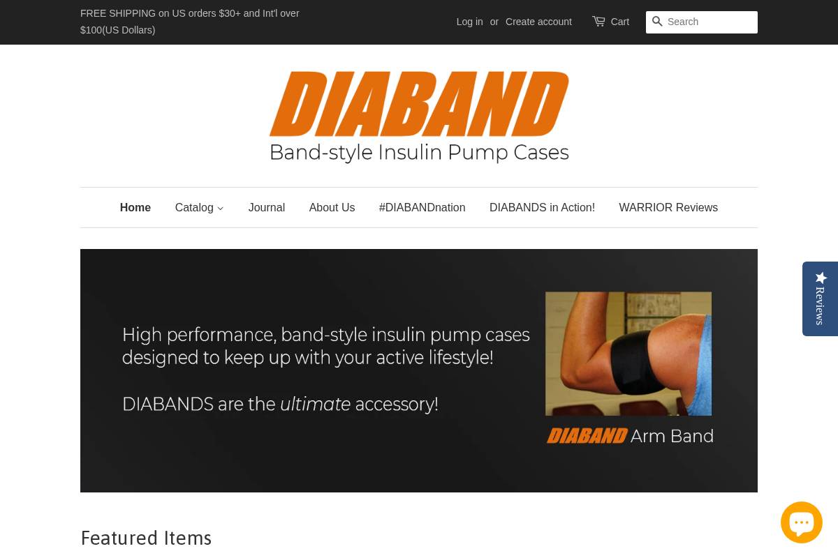 mydiaband.com homepage screenshot