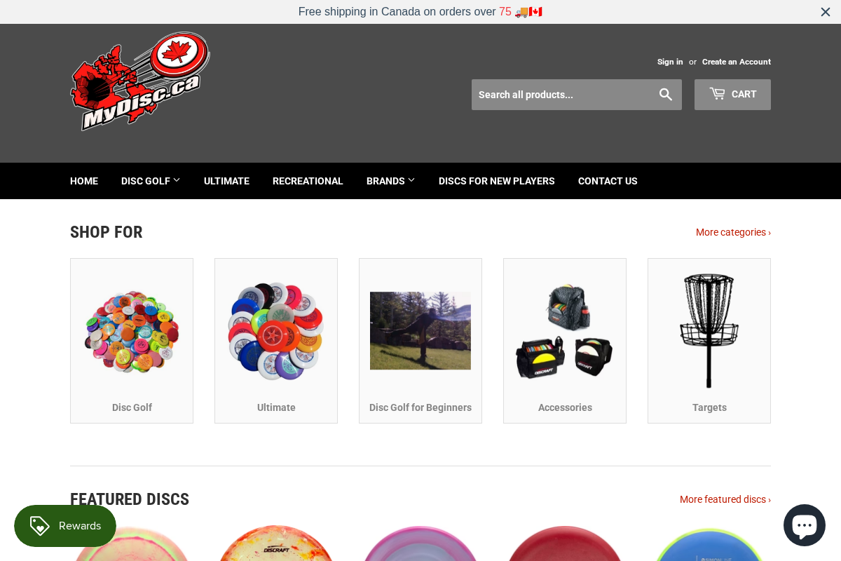 MyDisc.ca homepage screenshot