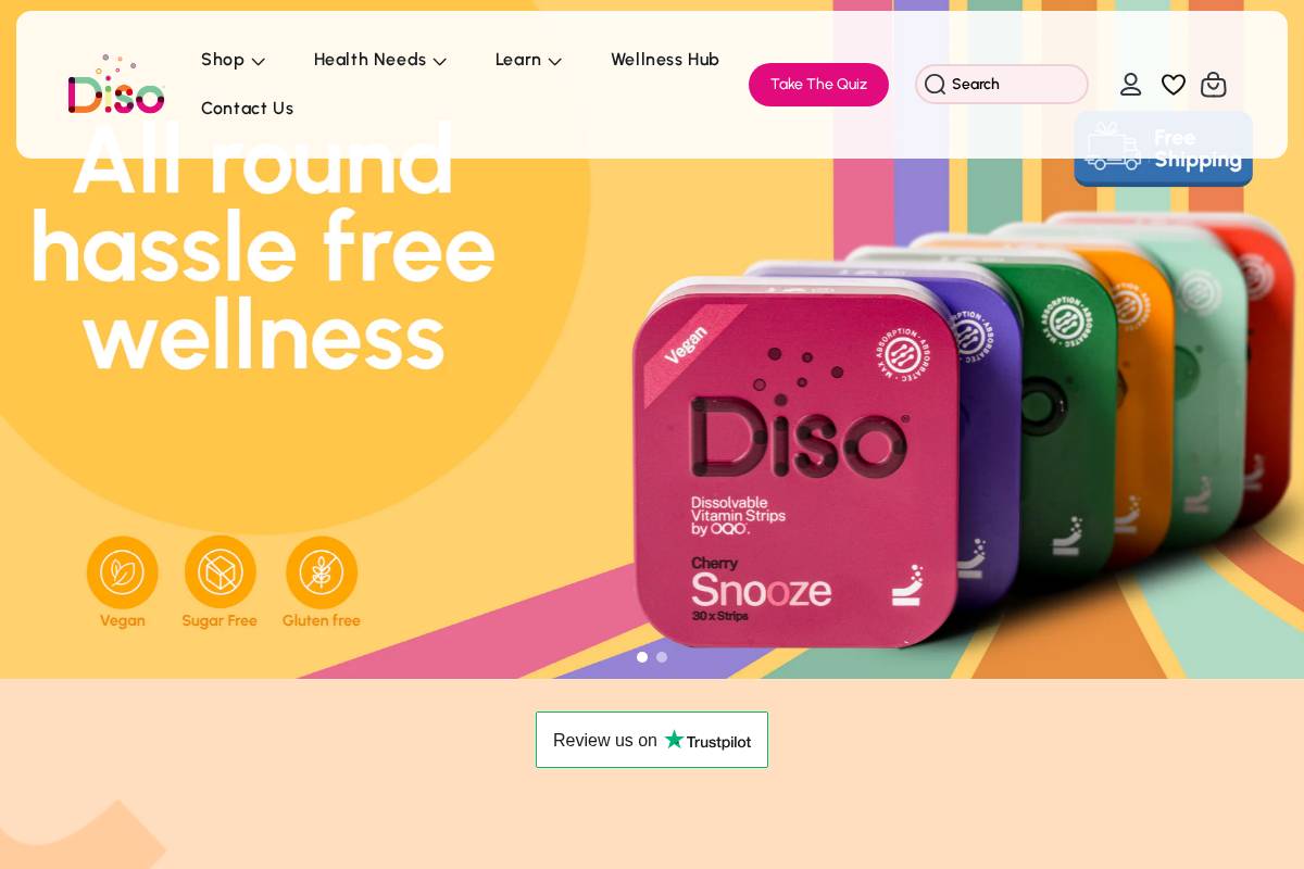 mydiso.com homepage screenshot