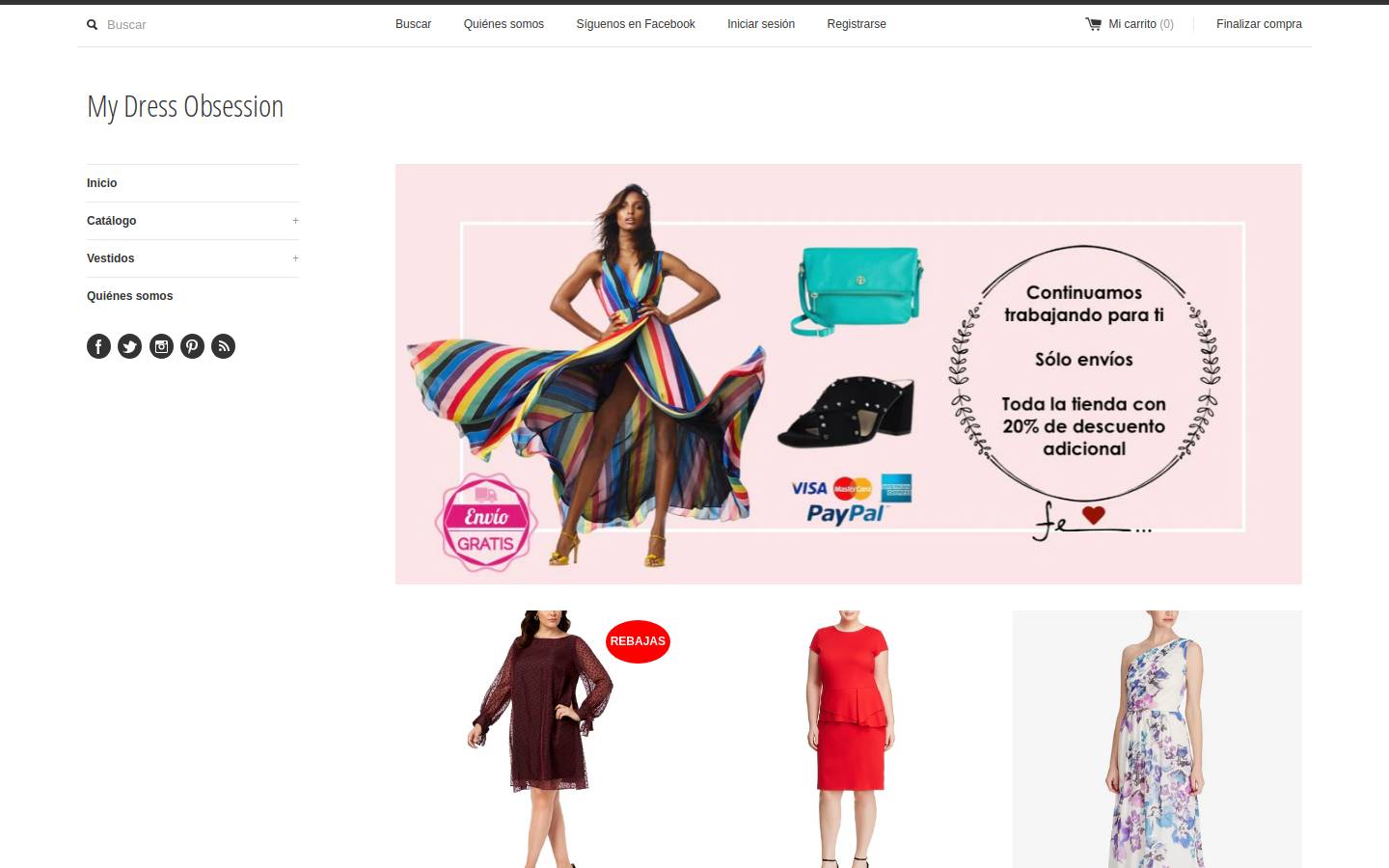 mydressobsession.com homepage screenshot
