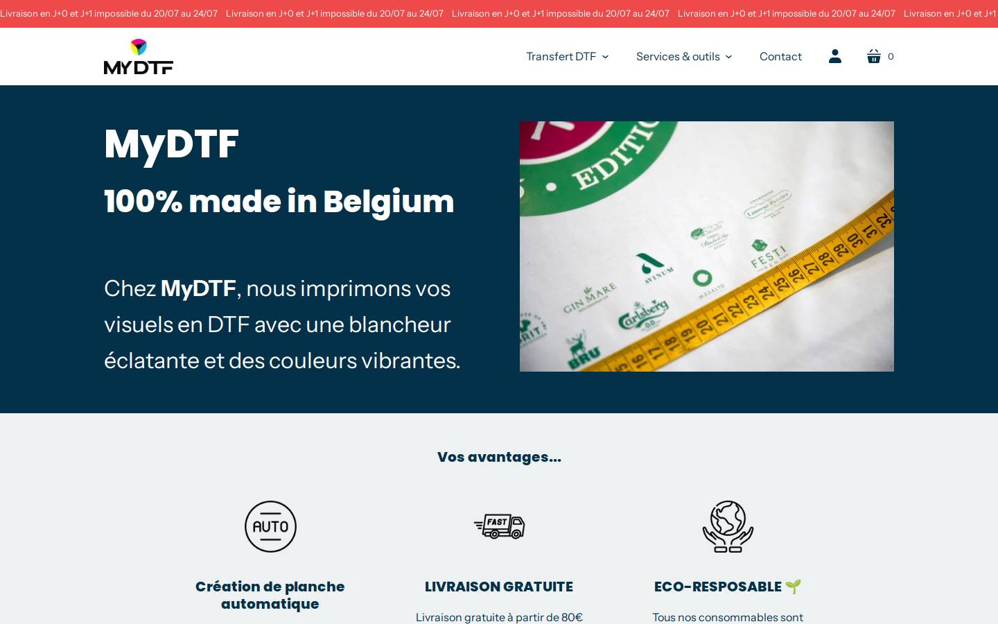Mydtf homepage screenshot