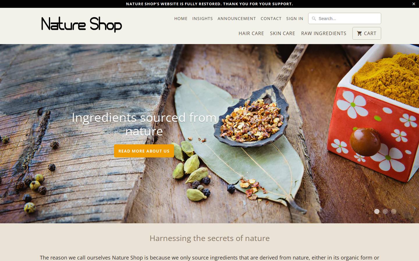myeeorganics.com.au homepage screenshot