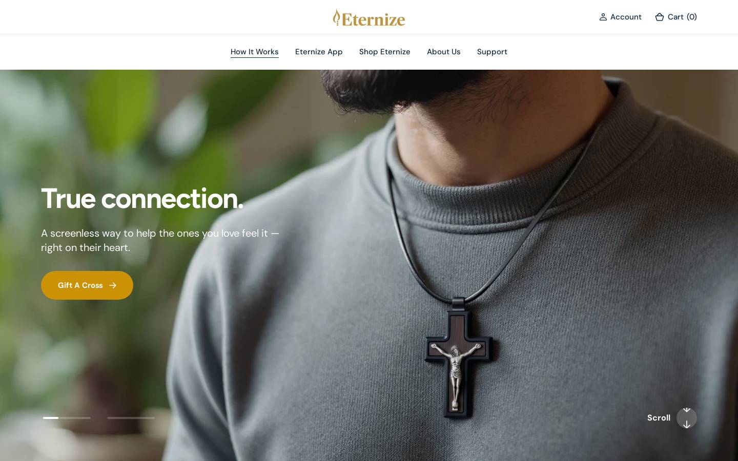 myeternize.com homepage screenshot