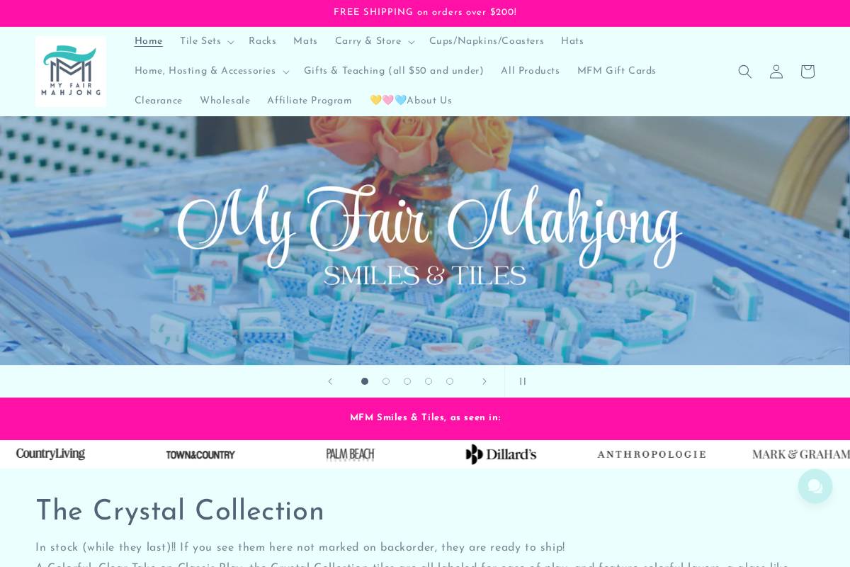 myfairmahjong.com homepage screenshot