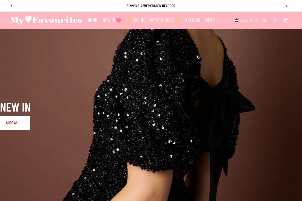 Myfavourites homepage screenshot