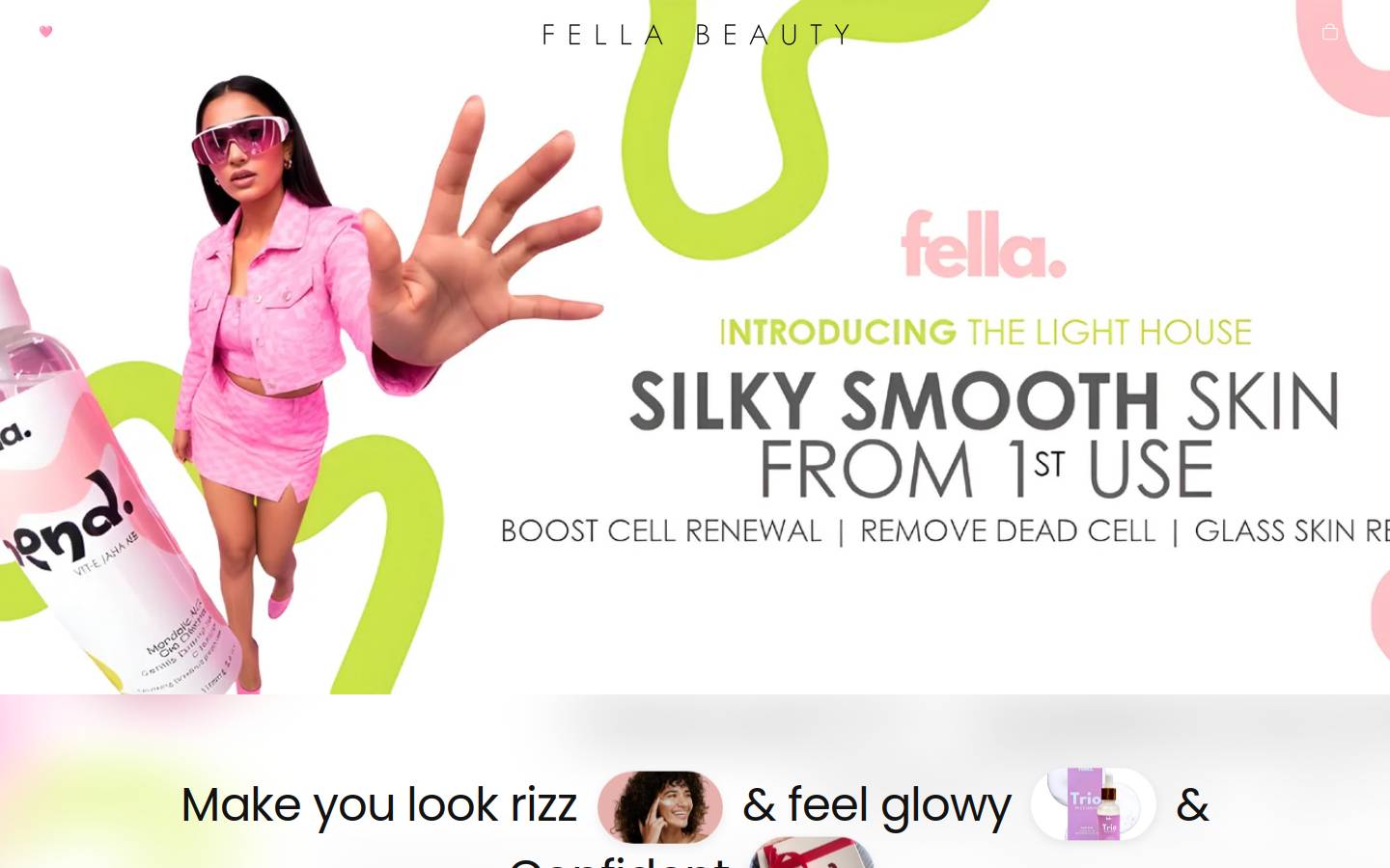 Myfellabeauty homepage screenshot