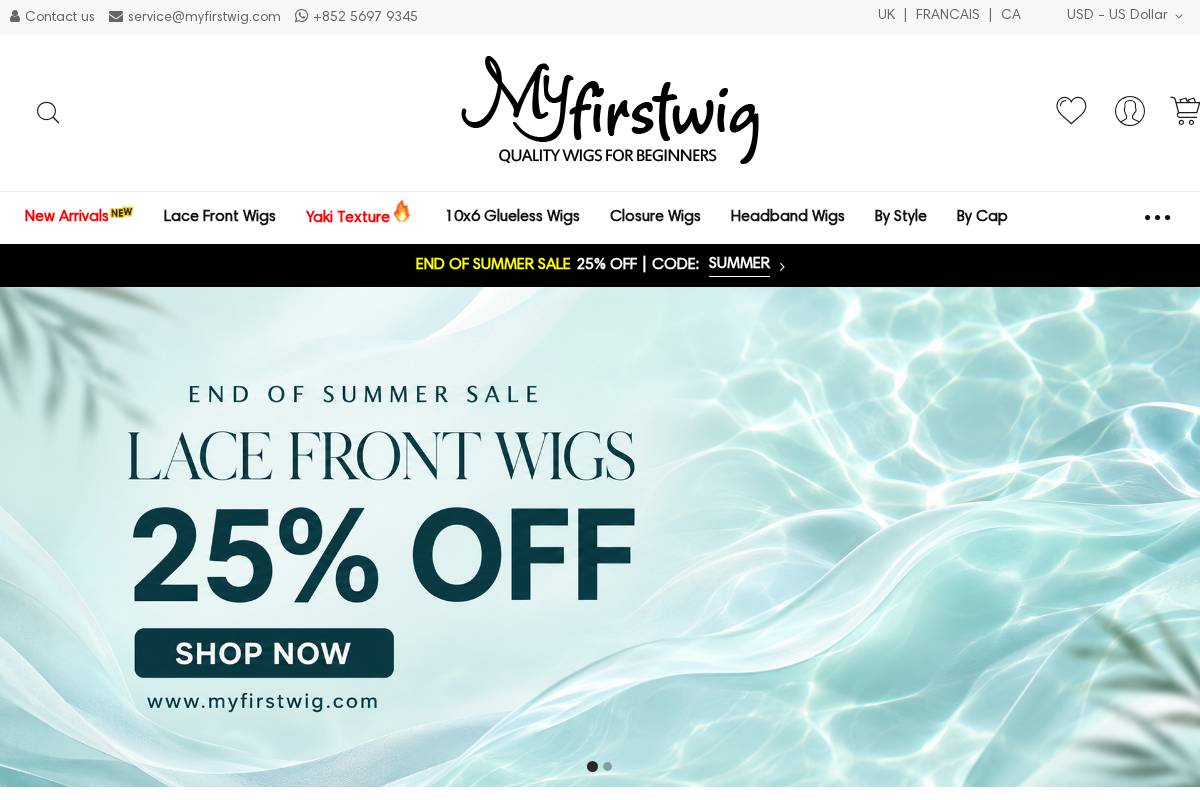 myfirstwig.com homepage screenshot