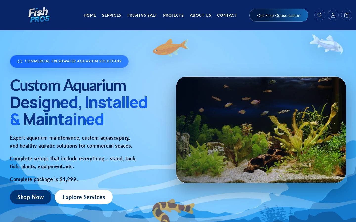 myfishpros.com homepage screenshot