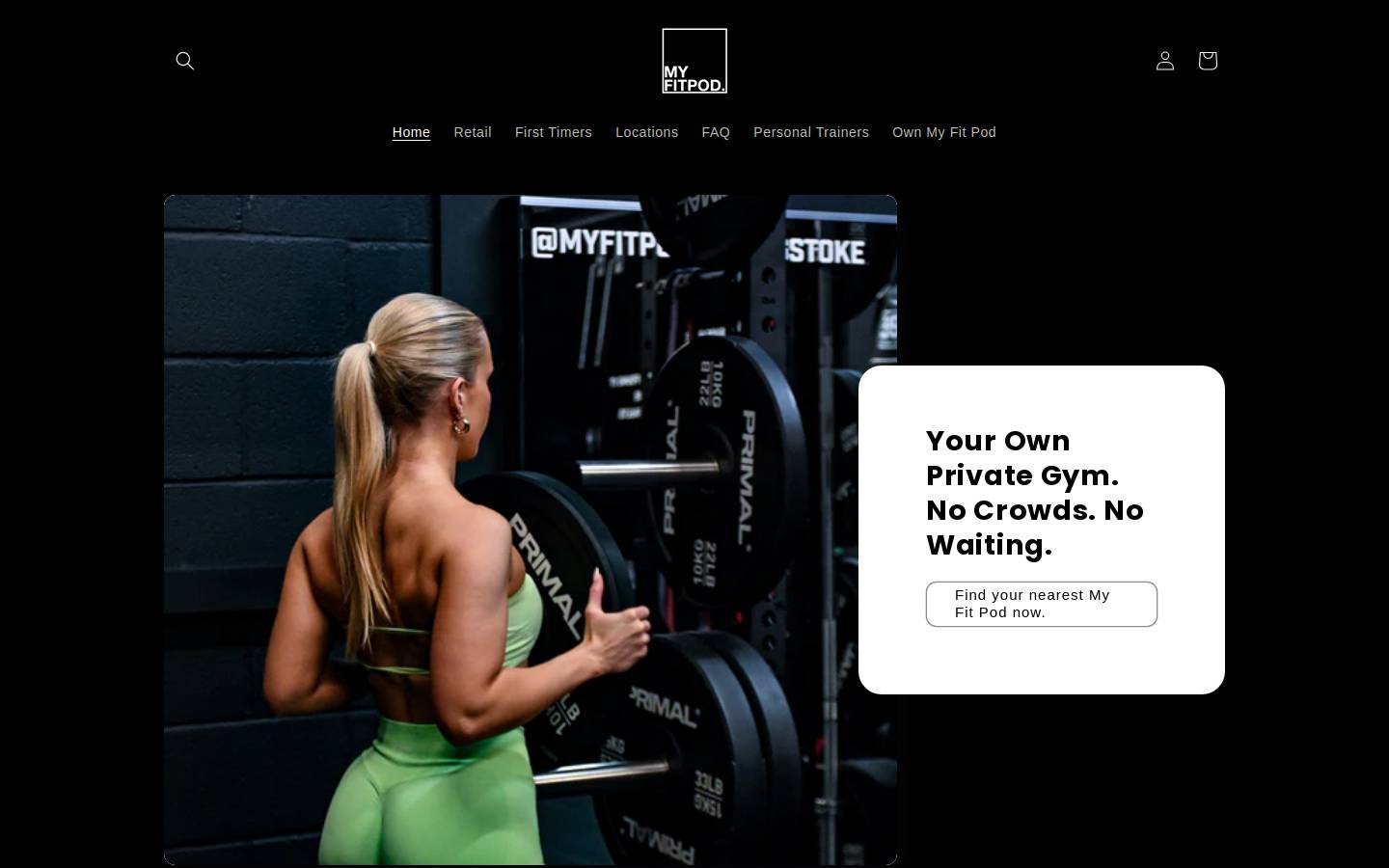 myfitpod.co.uk homepage screenshot