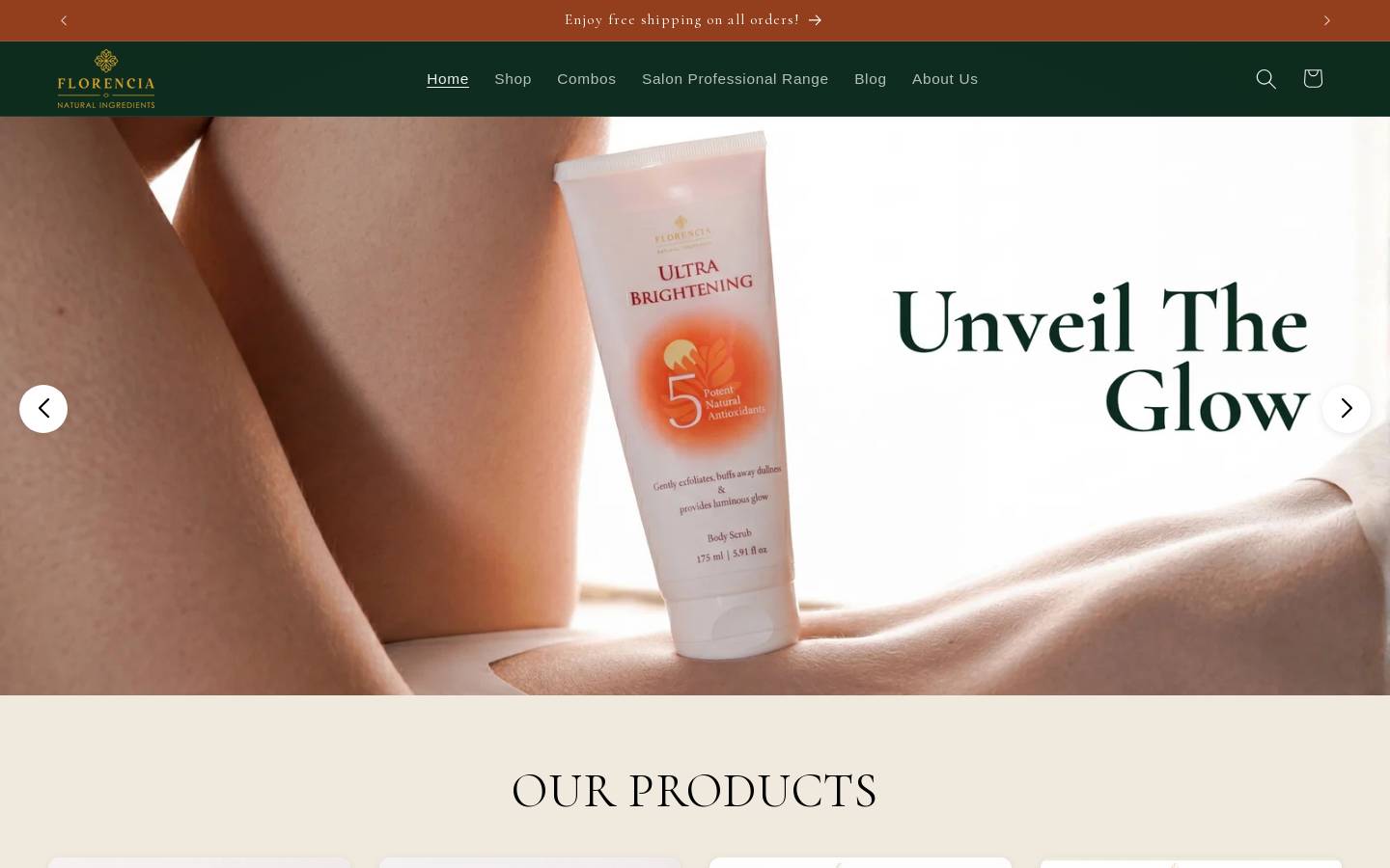 myflorencia.com homepage screenshot