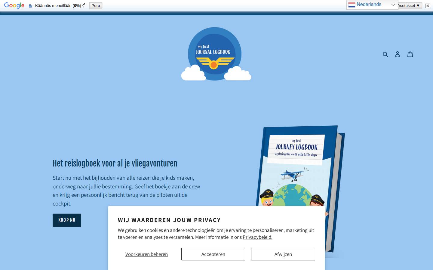 myflyingkids.com homepage screenshot